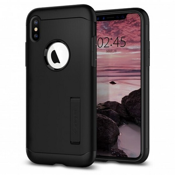

Чехол Spigen для iPhone XS/X Slim Armor, Black (063CS25136)