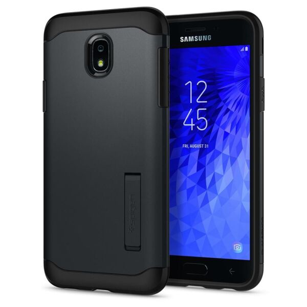 

Чехол Spigen для Samsung J7 (2018) Slim Armor, Metal Slate