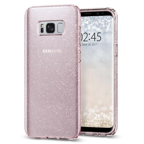 

Чехол Spigen для Samsung S8 Plus Liquid Crystal Glitter, Rose Quartz (571CS21667)