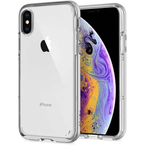 

Чехол Spigen для iPhone XS / X Neo Hybrid Crystal, Satin Silver (063CS24925)