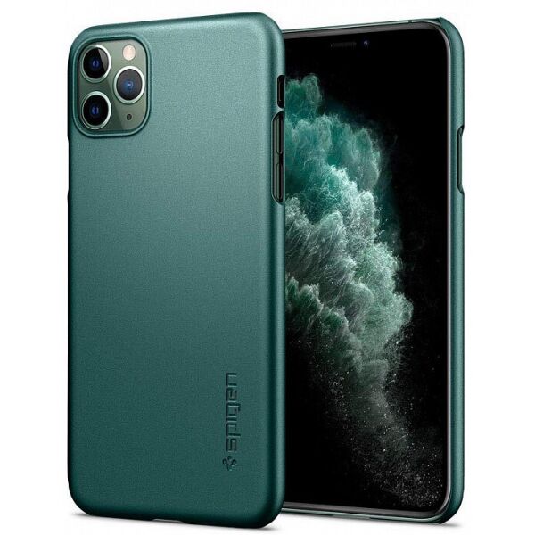 

Чехол Spigen Thin Fit для iPhone 11 Pro Max, Midnight Green (ACS00410)