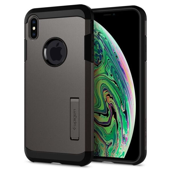 

Чехол Spigen для iPhone XS MAX Tough Armor, Gunmetal (065CS25131)