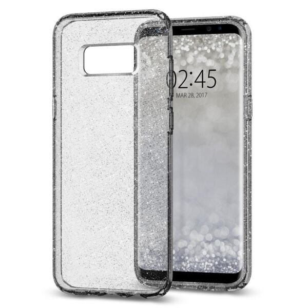 

Чехол Spigen для Samsung S8 Plus Liquid Crystal Glitter, Space Quartz