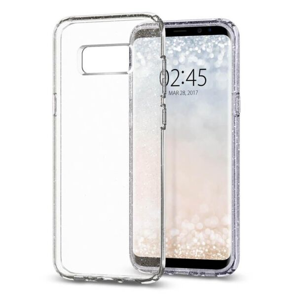 

Чехол Spigen для Samsung S8 Plus Liquid Crystal Glitter, Crystal Quartz