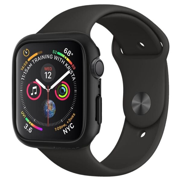 

Чехол Spigen для Apple Watch SE / 6 / 5 / 4 (44mm) Thin Fit, Black (062CS24474)