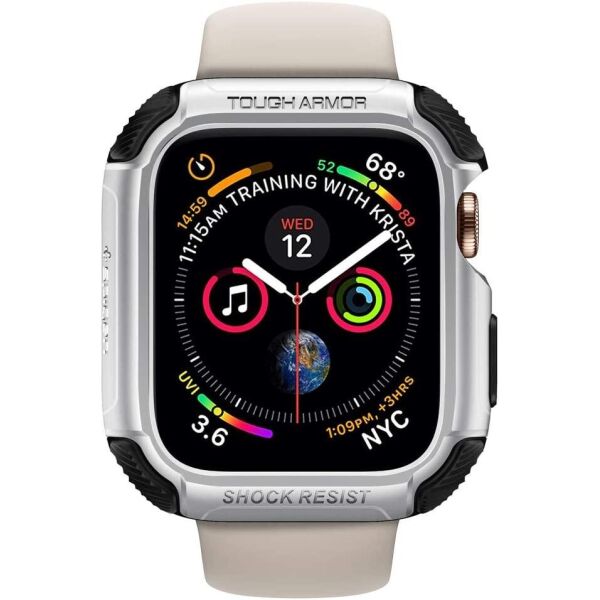 

Чехол Spigen для Apple Watch (44mm) Tough Armor, Silver (062CS24478)