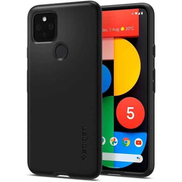 

Чехол Spigen для Google Pixel 5 Thin Fit, Black (ACS01894)