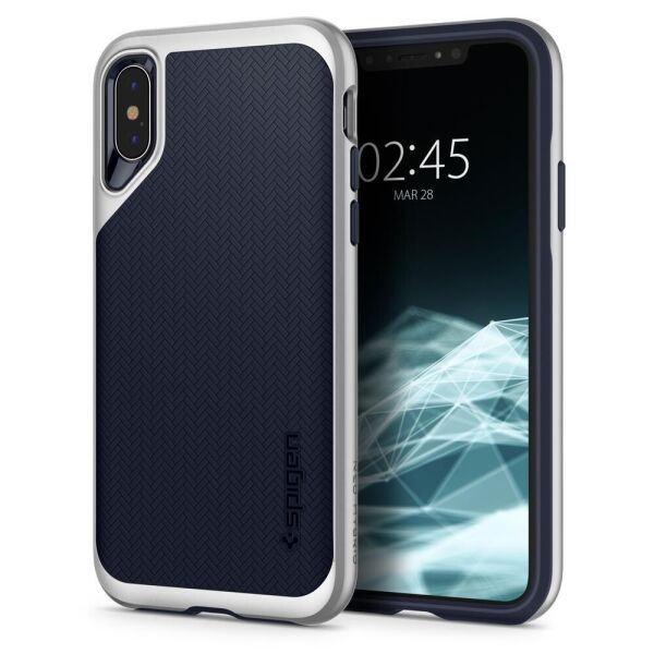 

Чехол Spigen для iPhone XS/X Neo Hybrid, Satin Silver (063CS24920)