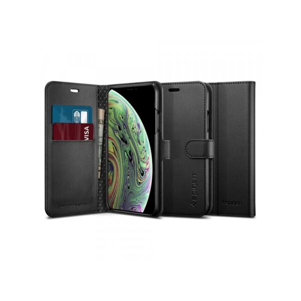

Книжка-Чехол Spigen для iPhone XS/X Wallet S, Black (063CS25120)