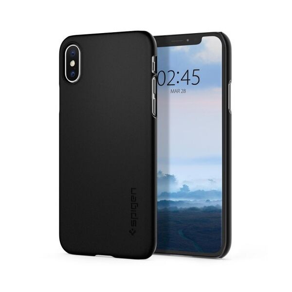 

Чехол Spigen для iPhone XS/X Thin Fit, Matte Black (063CS24904)