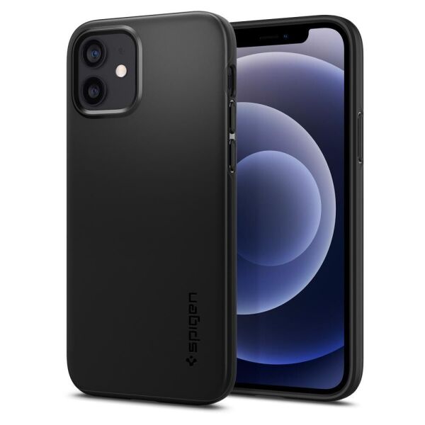 

Чехол Spigen для iPhone 12 / 12 Pro Thin Fit, Black (ACS01696)