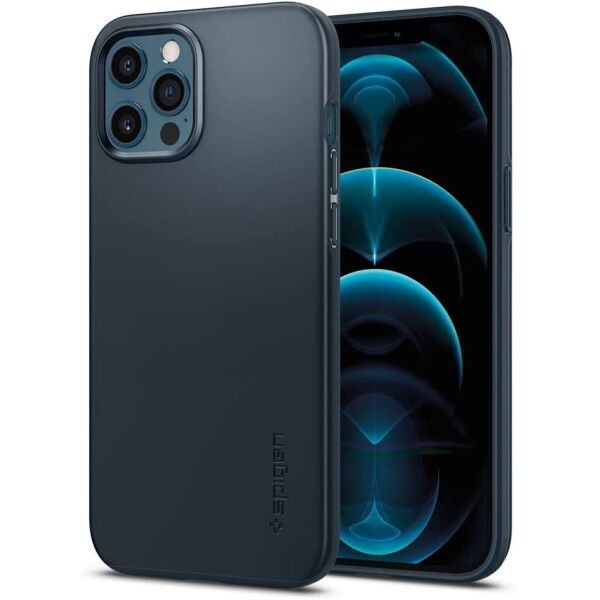 

Чехол Spigen для iPhone 12 Pro Max - Thin Fit, Metal Slate (ACS02293)