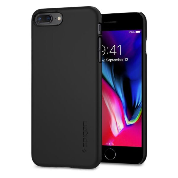

Чехол Spigen для iPhone 8 Plus Thin Fit, Black (055CS22238)
