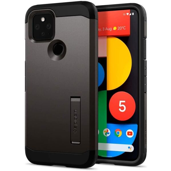 

Чехол Spigen для Google Pixel 5 - Tough Armor, Gunmetal (ACS01901)