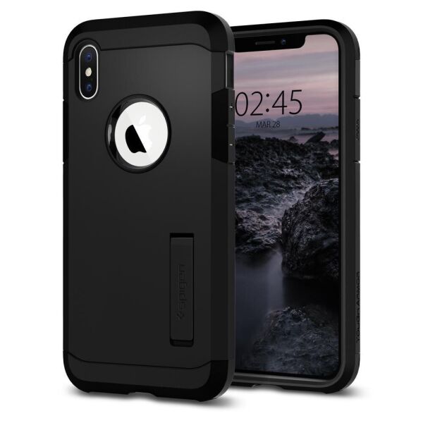 

Чехол Spigen для iPhone XS/X Tough Armor, Matte Black (063CS25118)