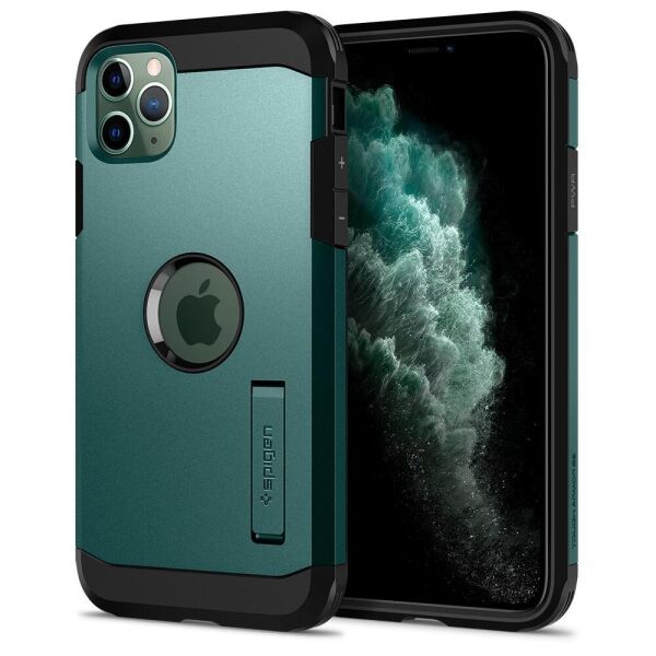 

Чехол Spigen для iPhone 11 Pro Tough Armor, XP Midnight Green (ACS00420)