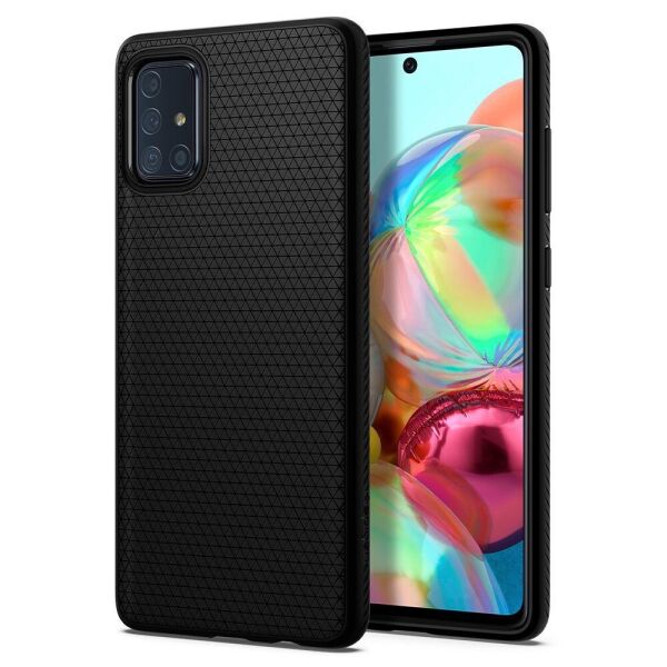 

Чехол Spigen для Samsung Galaxy A71 - Liquid Air, Matte Black (ACS00602)