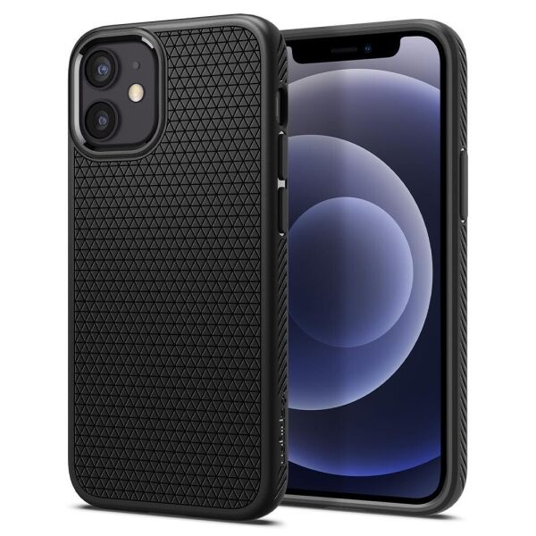 

Чехол Spigen для iPhone 12 mini (5.4") - Liquid Air, Matte Black (ACS01744)