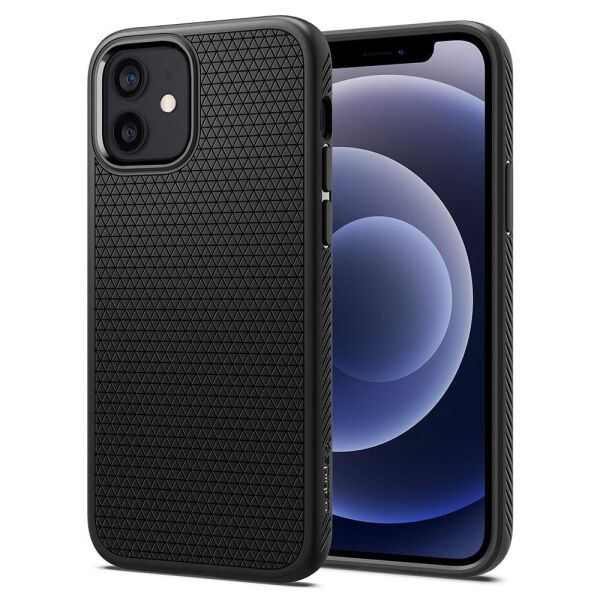 

Чехол Spigen для iPhone 12 / 12 Pro - Liquid Air, Matte Black (ACS01701)