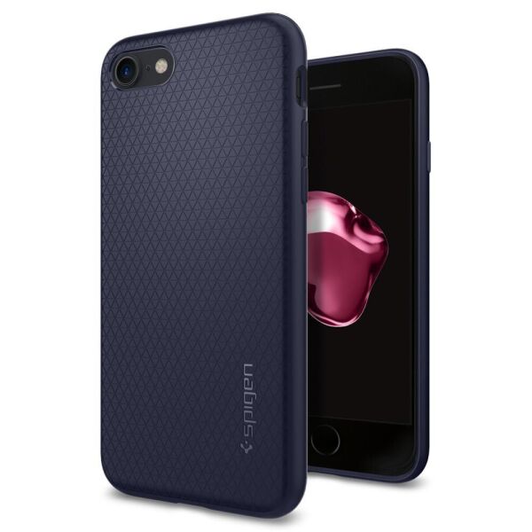 

Чехол Spigen для iPhone SE 2020/8/7 Liquid Air Amor, Midnight Blue (042CS21189)