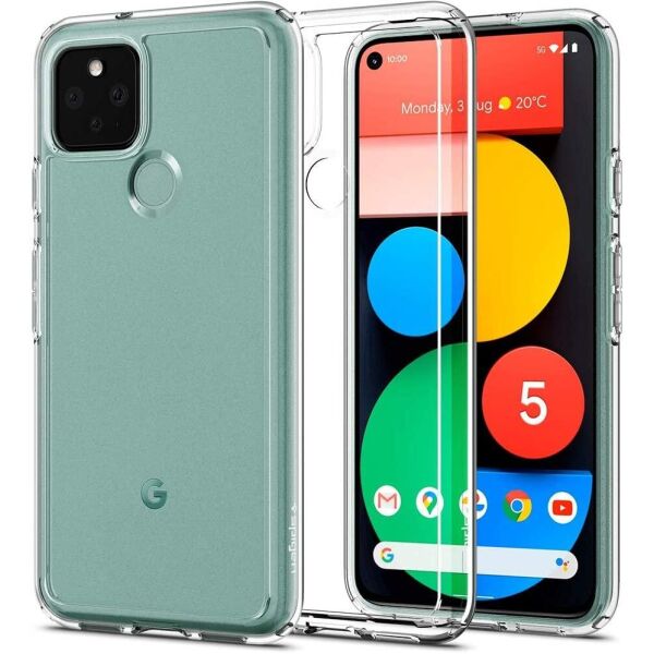

Чехол Spigen для Google Pixel 5 Ultra Hybrid, Crystal Clear (ACS01897)