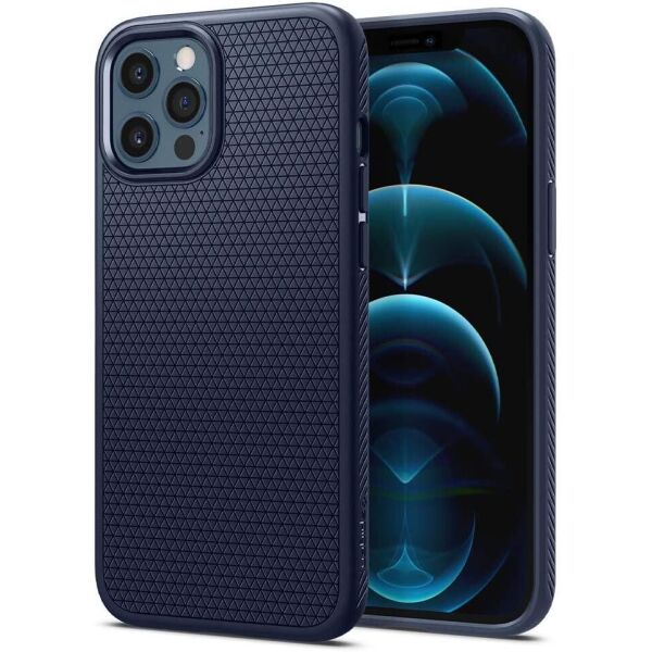 

Чехол Spigen для iPhone 12 Pro Max - Liquid Air, Navy Blue (ACS02247)