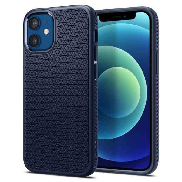 

Чехол Spigen для iPhone 12 mini - Liquid Air, Navy Blue (ACS02256)