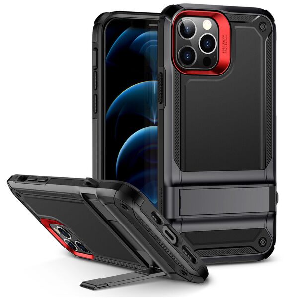 

Чехол ESR для iPhone 12 / 12 Pro Machina Tough with Stand, Black (3C01201280101)