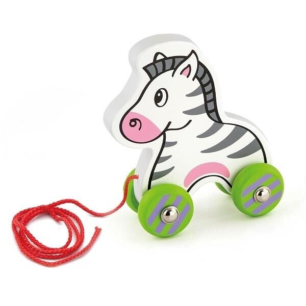 

Игрушка-каталка Зебра Viga Toys 6,8х14х14 см Разноцветный