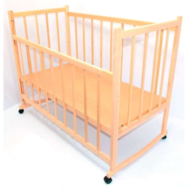 

Кроватка-качалка деревянная с опускаемым бортиком Penny 125x64x97 см Бежевый