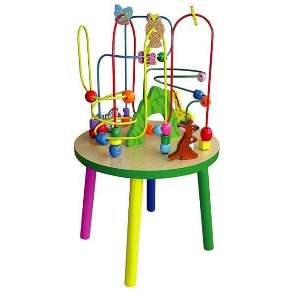 

Столик с лабиринтом Viga Toys 38х38х65 см Разноцветный