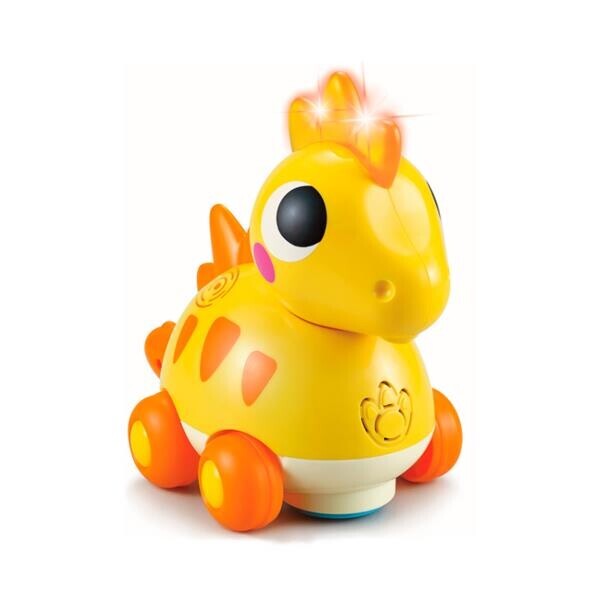 

Каталка Стегозавр Hola Toys 15х18х19 см Желтый
