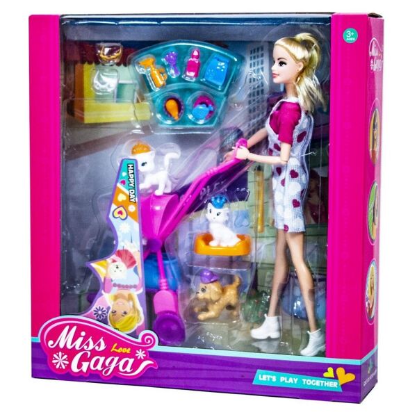 

Набор кукла с питомцами Miss Gaga Baby Plus 30 см Комбинированный