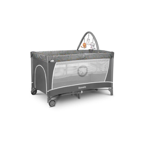 

Кроватка-манеж FLOWER GREY SCANDI Lionelo 125х65х76 см