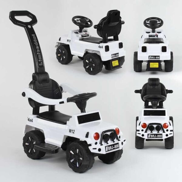 

Машина-толокар 808 W-2288 JOY родительская ручка, световые эффекты Белый