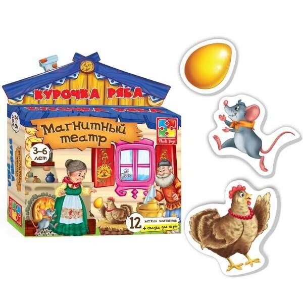 

Магнитный театр Курочка Ряба - VT 3206-12 /рус/ Vladi Toys, (Украина)