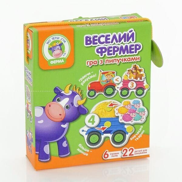 

Гра з липучками Веселий фермер VT 1310-03 /укр/ Vladi Toys, (Украина)
