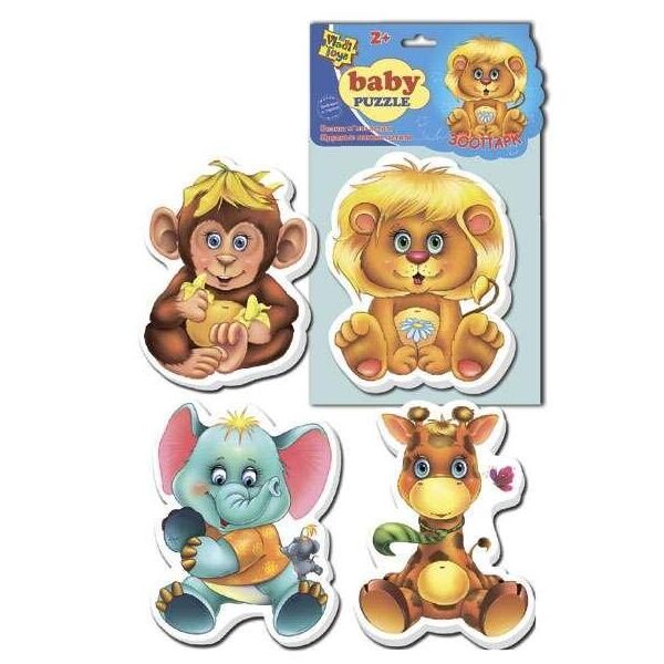 

Мягкие беби пазлы Зоопарк - ИЛ - 213 - VT 1106-10 (50) Vladi Toys, (Украина)