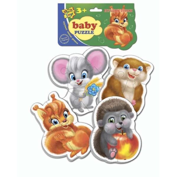

Мягкие беби пазлы Пушистики - ИЛ 209 - VT 1106-05 (50) Vladi Toys, (Украина)