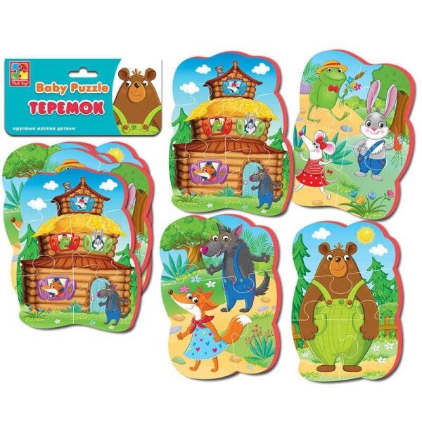 

Мягкие беби пазлы Теремок - VT 1106-64 (50) Vladi Toys, (Украина)