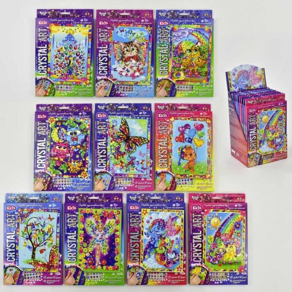 

Набор творчества CRYSTAL ART KIDS CArt-01-01,02,03,04..10 ДАНКО ТОЙС, (Украина)