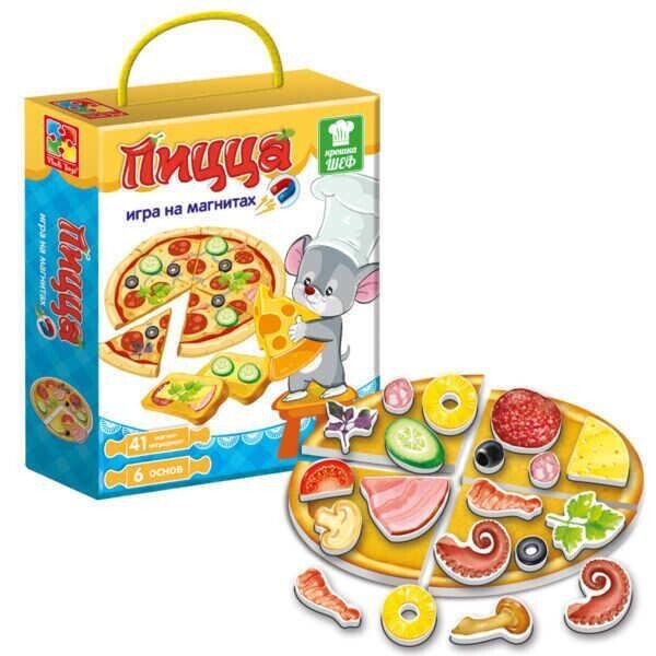 

Игра магнитная Пицца VT 3004-08 рус. (14) Vladi Toys, (Украина)