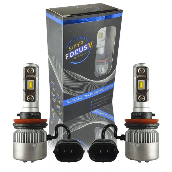 

Светодиодные лэд лампы H11 для легковых и грузовых авто. Лампы H8 Н9 Н11 Focus V 12-24V 30W 5700k 2900lm.