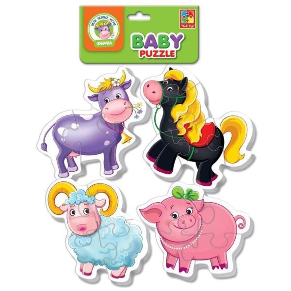 

Мягкие Беби пазлы Зоопарк - VT 1106-51 /рус/ (50) Vladi Toys, (Украина)
