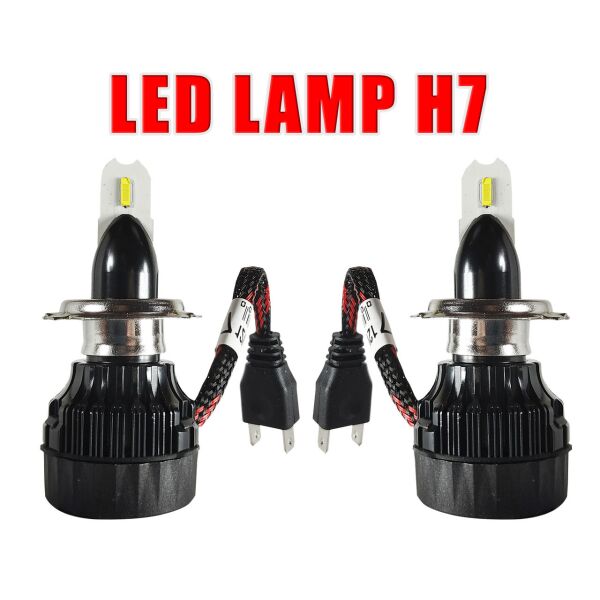 

Качественные светодиодные лэд лампы Н7 для легковых и грузовых авто. LED Лампы Mi H7 12-24V 30W 5700k 4000lm.