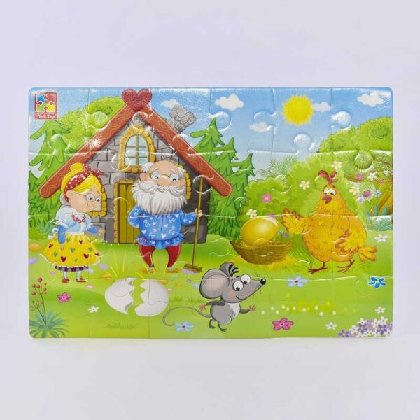 

Мягкие пазлы А4 Сказки. Курочка ряба VT 1102-20 Vladi Toys, (Украина)