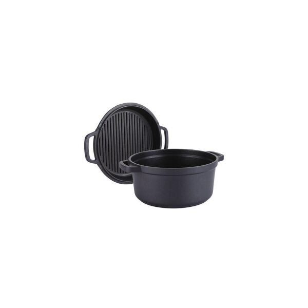 

Кастрюля антипригарная Maestro - 240 мм x 3,3 л с крышкой-сковородкой