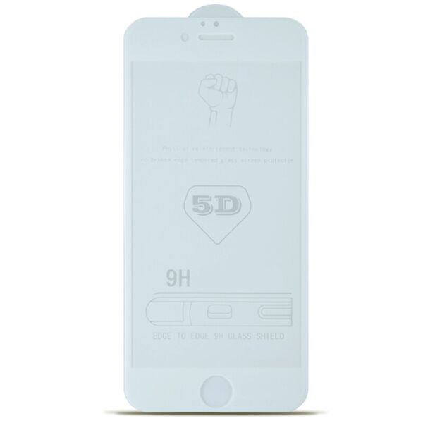 

Защитное стекло 5D MiaMi for iPhone 7+/8+ White (no package)