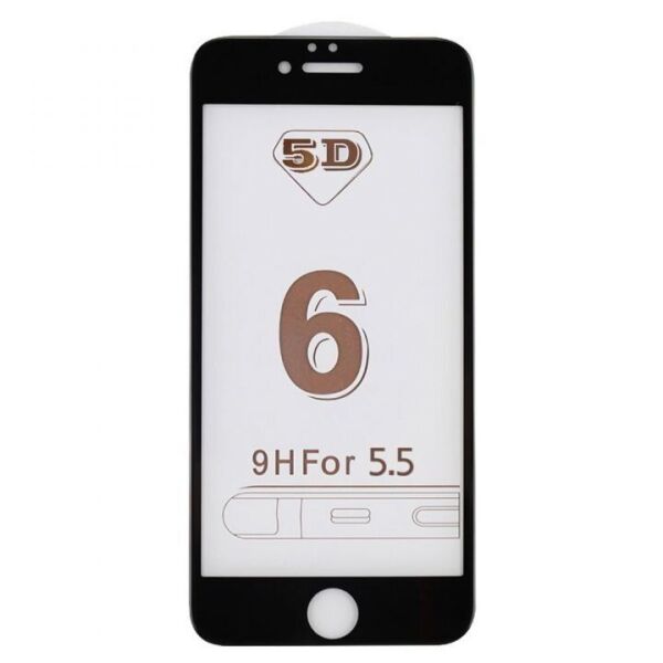

Защитное стекло 5D for iPhone 6+/6S+ Black (no package)