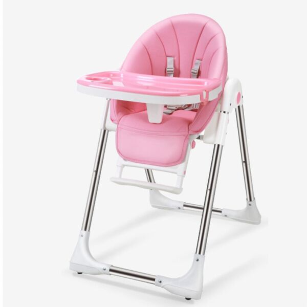 Акція на Детский стульчик для кормления Bestbaby BS-329 Pink Dreams складной від Allo UA